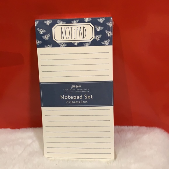 Rae Dunn Notepad Blue - Picture 2 of 4